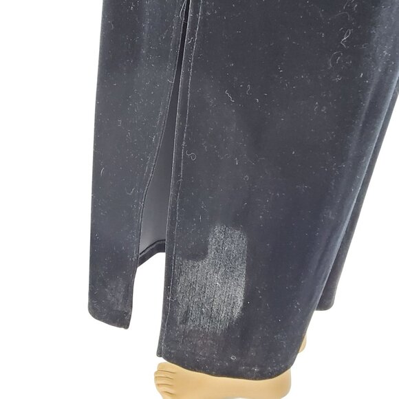 Vintage Black 80s 90s VELVET Maxi Dress sz 10 Medium Party Dress, Holiday Dress, - Picture 6 of 7